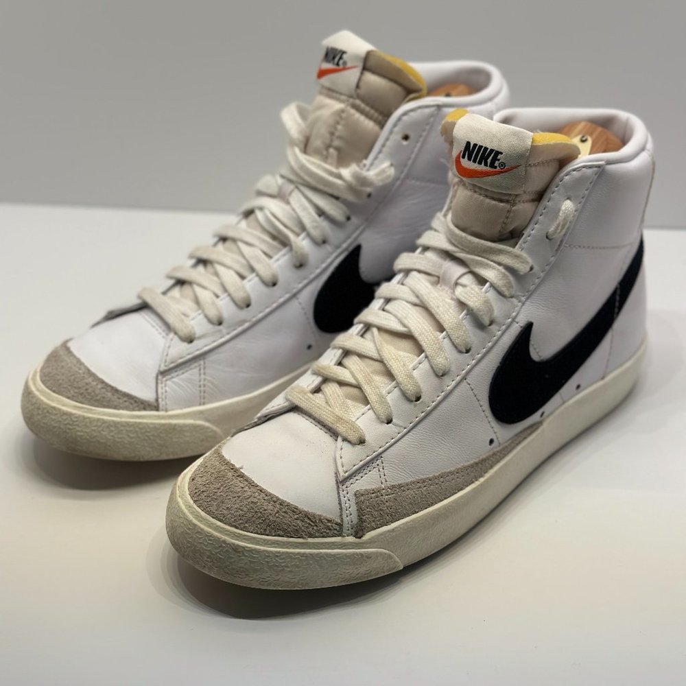 Size 8.5 - Nike Blazer Mid 77 Vintage White Black 2019